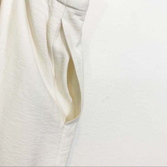 Leith White Ivory High Waisted Shorts Nordstrom - Picture 6 of 9